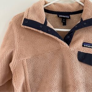 Peach/Navy Patagonia Pullover